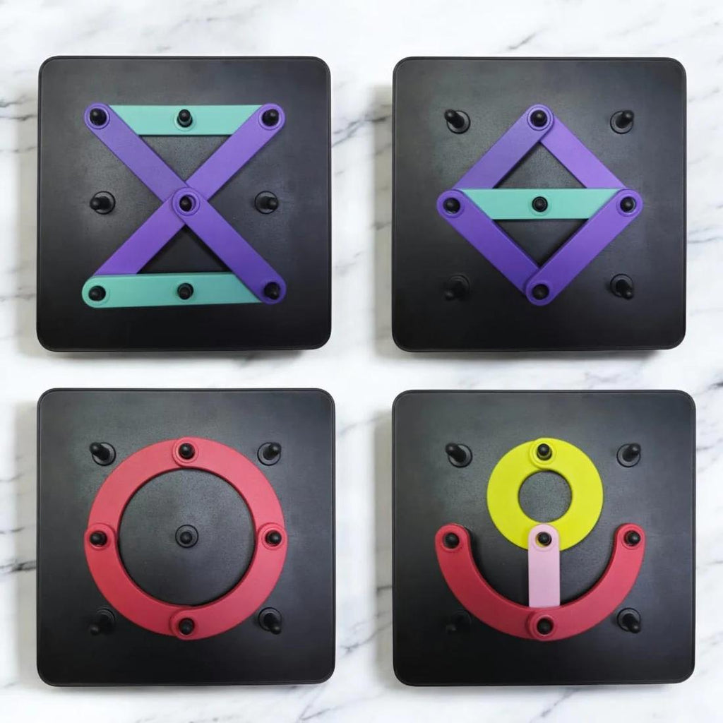 Geometric Figures Learning Board – Multicolor Shape Puzzle for Preschool Kids