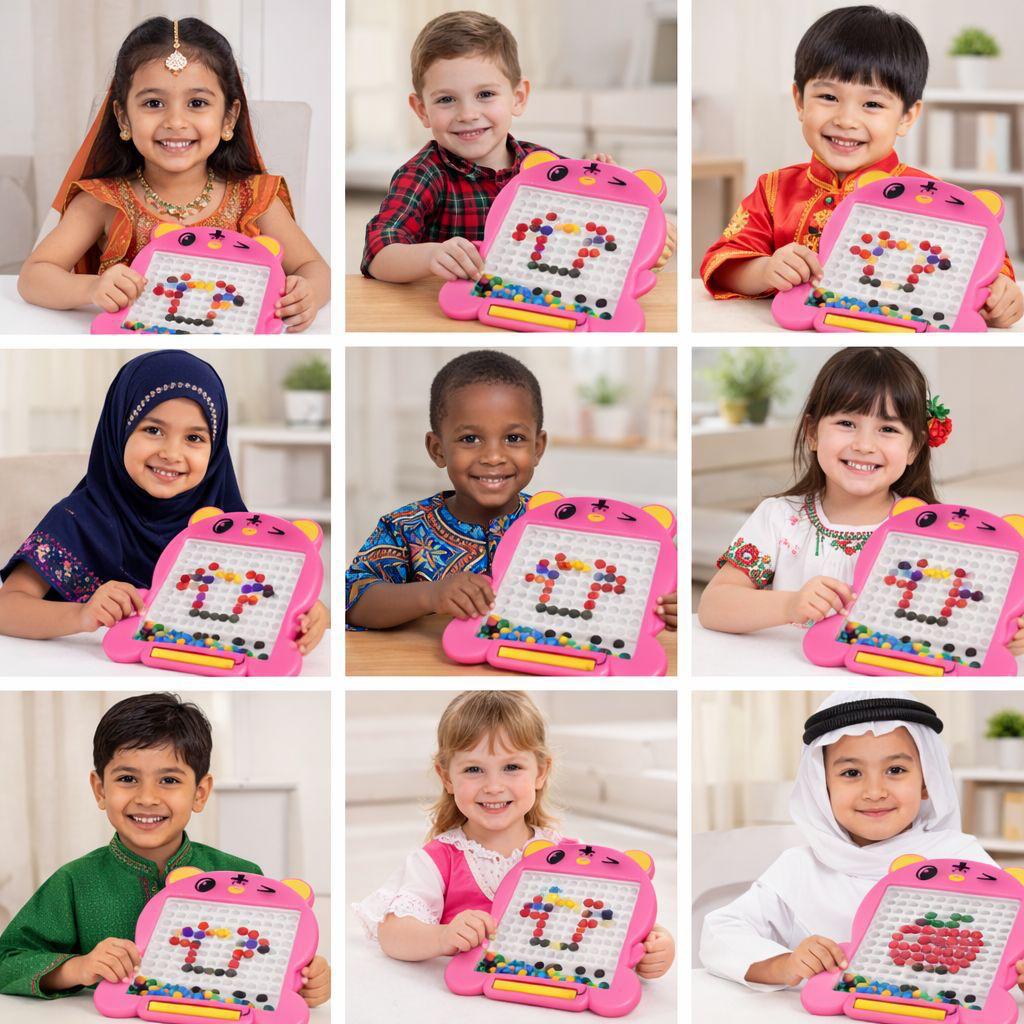 Magnetic Bead Drawing Board Toy for Kids – Creative Learning & Art Play